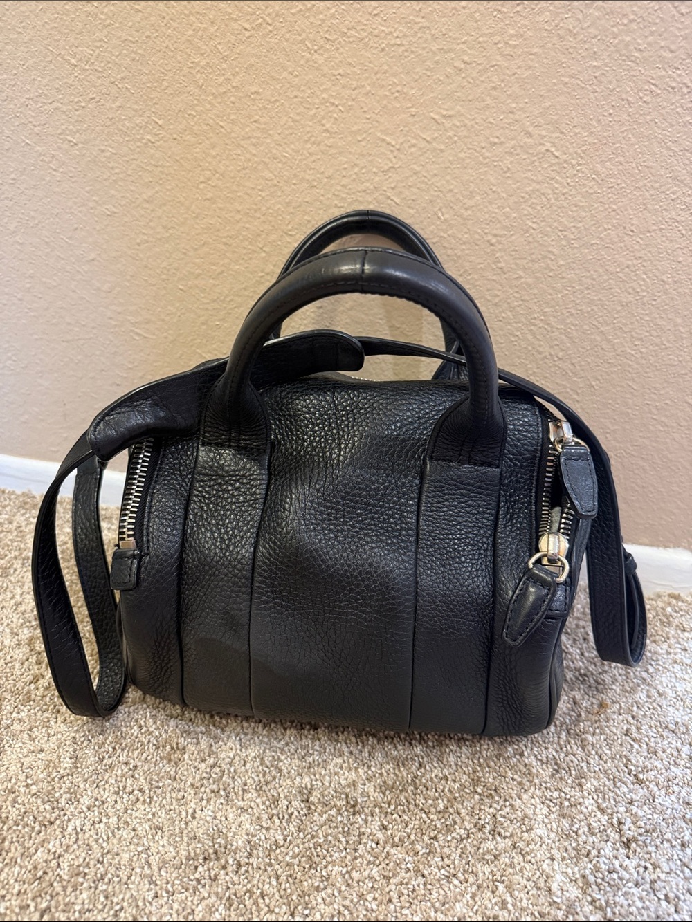 Alexander wang  ROCCO SILVER studded crossbody bag in black
